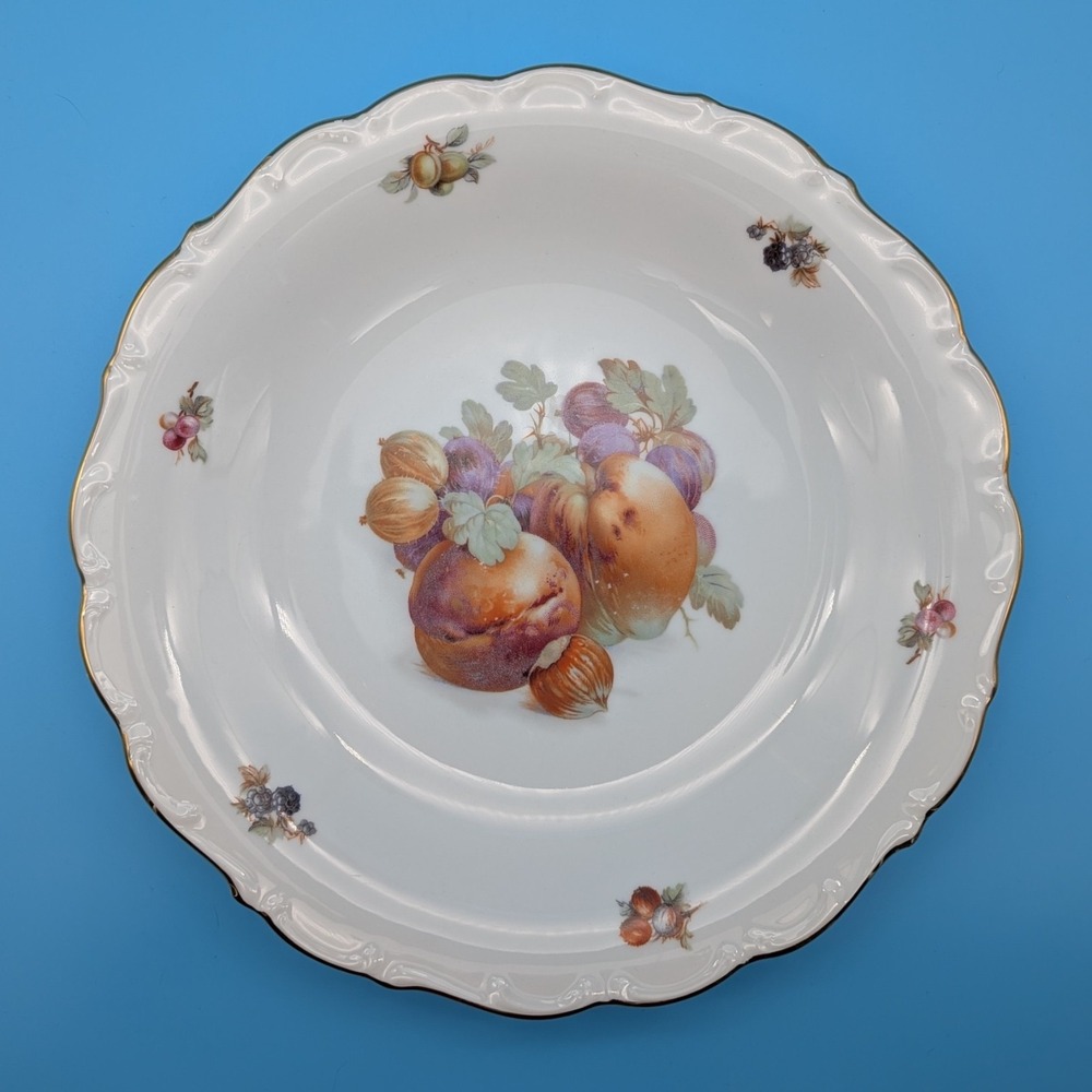 Vintage Schumann Arzberg Bavaria Germany Fruit & Nut Porcelain Plate